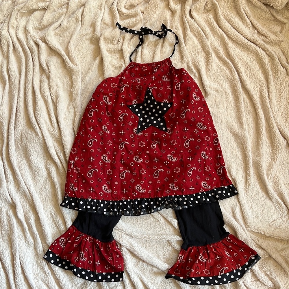 Very nice Ann Loren boutique western ruffles size 9-10